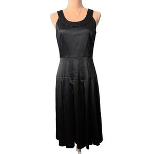 Calvin Klein Satin Pleated Dress